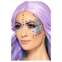 Smiffys Make-Up FX Assorted Designs Face Jewels (Pack of 100)