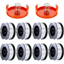 Carrete de hilo para desbrozadora compatible con desbrozadoras Black & Decker, carrete de hilo de 1,65 mm, paquete de 10 unid