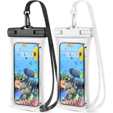 Waterproof Smartphone Pouch [2-Pack], IPX8 Waterproof Phone Bag, Waterproof Case for iPhones
