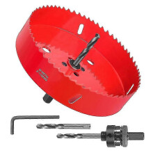 6 Inch Hole Saw - 152mm Bi-Metal Hole Cutter for Different Project with Smooth & Flat Drilling Edge,