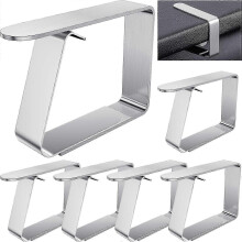 Pieces Stainless Steel Outdoor Tablecloth Clips, Outdoor Tablecloth Clip 5 x 6 cm, Adjustable Tablecloth Clips