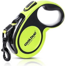 Retractable Leash - DIFFERENTLY - 5M - Strong Nylon - For Dogs Up to 50kg - Green