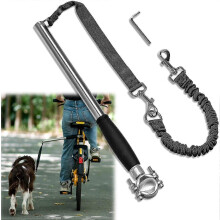 Guinzaglio retrattile per cani da bicicletta, guinzaglio per bici a mani libere per cani, guinzaglio di sicurezza per cani da
