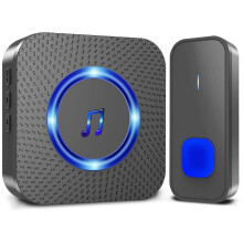 Campanello intelligente per anziani, senza fili, con pulsante a sfioramento e funzione musicale.