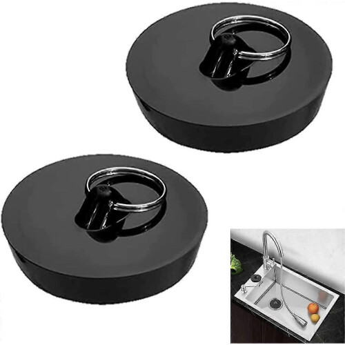 2 Pcs Bathtub Plug  Kitchen Sink Plug Replacement Size 42mm To 47mm
