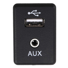 795405024 28023-DF60A USB+AUX Dual Interface Module Auxiliary Audio Plug USB Charge Port Compatible with Nissan Qashqai Tiida