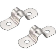 20 Pcs 8mm U Tube 304 Stainless Steel Clamp Rigid Pipe Clamp U-shape Clamp Pipe Clamp -ayane