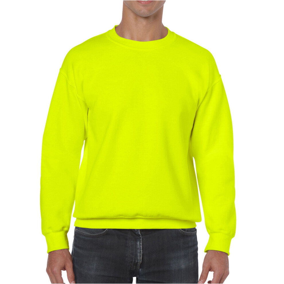 Gildan (Xl, Safety Green) Mens Heavy Blend Sweatshirt
