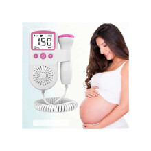 Prenatal Doppler ultrasound device for babies, fetal heart rate measurement, home Doppler ultrasound device, pink stethoscope
