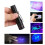Adjustable Led Uv Flashlight Fluorescent Detection Mini Torch Material Alloy 5