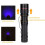 Adjustable Led Uv Flashlight Fluorescent Detection Mini Torch Material Alloy 8