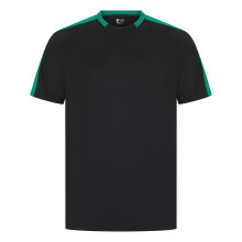 (XS, Black/Emerald) Finden & Hales Unisex Adult Team T-Shirt