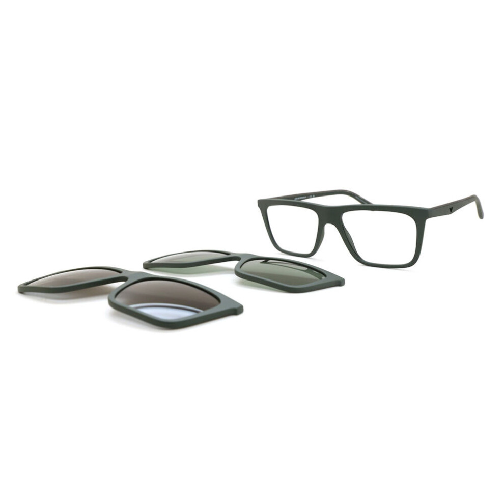 Emporio Armani (54) Ea4258 With Clip-On 63121W Men New Eyeglasses