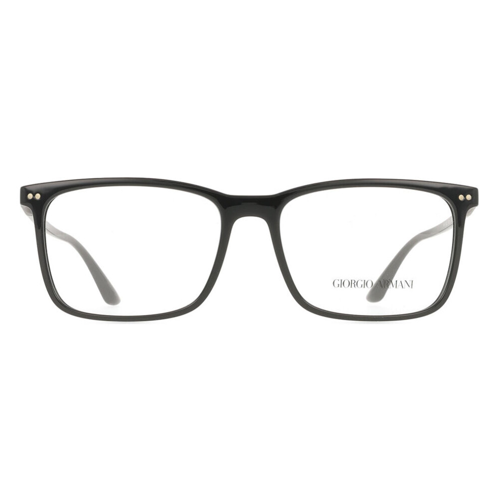Giorgio Armani Black Ar7122 5001 Man Optical Frames Nylon Squared Normal - Image 2