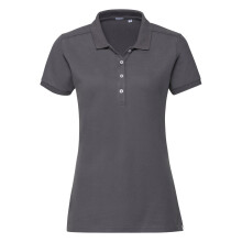 (XS, Convoy Grey) Russell Womens/Ladies Stretch Short Sleeve Polo Shirt
