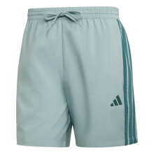 (M, Sage/Teal) Adidas Mens 3 Stripes Shorts