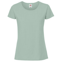 (S, Sage) Fruit Of The Loom Womens/Ladies Ringspun Premium T-Shirt
