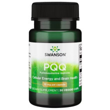 PQQ Pirroloquinolina Quinona 10 mg 30 Cápsulas Vegetais Swanson Health Products