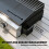 Outsunny Outsunny 3 Burner Grill Griddle, Tabletop Gas BBQ with Grease Cup, Black 6