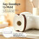 Cute Cat Toothbrush Holder Ceramic Bathroom Countertop Organizer Black 3