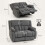 Homcom Sillón Reclinable Manual Gris 145 x 100 x 102 cm 6