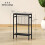 Homcom Mesa Auxiliar Negro 43 x 18 x 62.5 cm 4