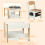 Homcom Mesa para Niño Marrón 61.5 x 61.5 x 48 cm 3
