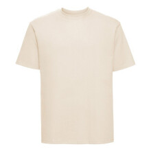 (M, Natural) Russell Mens Classic Ringspun Cotton T-Shirt