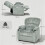 Homcom Sillón Reclinable Eléctrico Gris 96 x 90 x 105 cm 3