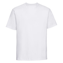 (3XL, White) Russell Europe Mens Classic Heavyweight Ringspun Short Sleeve T-Shirt