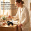 Cute Cat Toothbrush Holder Ceramic Bathroom Countertop Organizer black 5