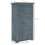 Outsunny Cobertizo de Madera Gris 87 x 46.5 x 160 cm 6
