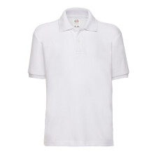 (9-11 Years, White) Fruit of the Loom Childrens/Kids Piqué Polo Shirt