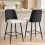 Homcom Taburetes de Bar Negro 45 x 54.5 x 94 cm 6