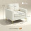 Homcom Butaca de Salón Beige 81 x 77 x 81 cm 7