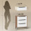 Homcom Cómoda de Tela Marrón 59.5 x 30 x 73.5 cm 4