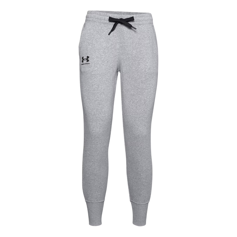 Under Armour (12 Uk R, Steel Heather) Womens/Ladies Rival Tapered Jogging Bottoms
