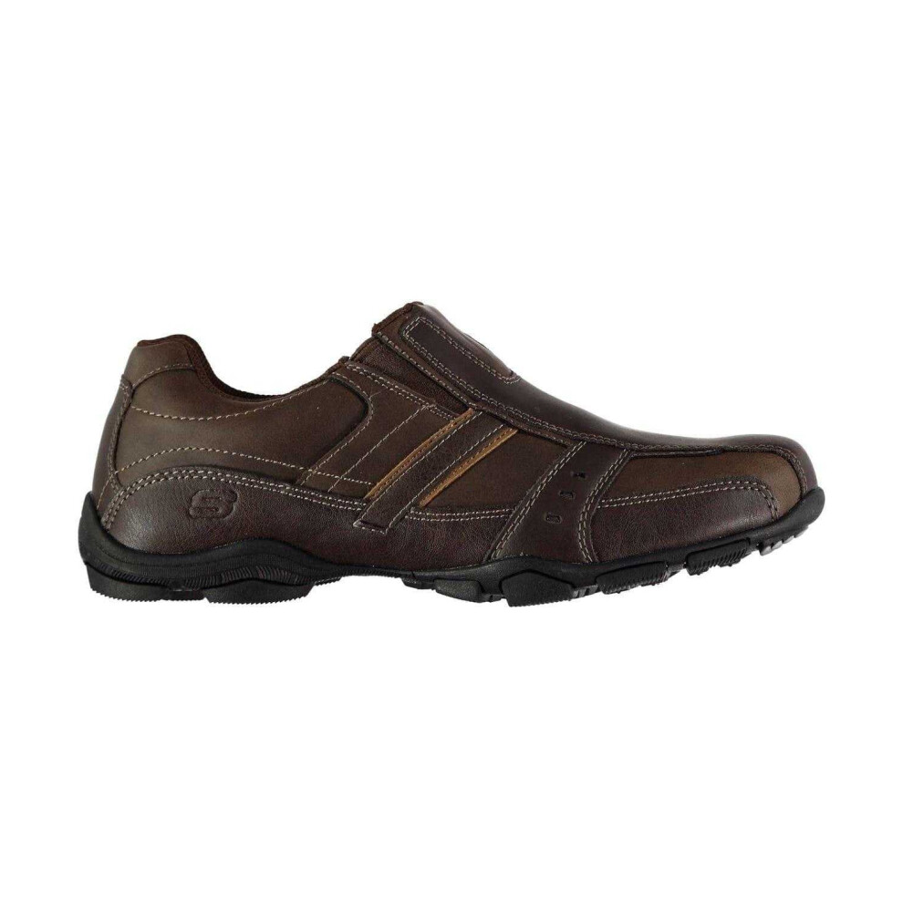 Skechers (10.5 Uk, Brown) Mens Marter Twin Leather Casual Shoes