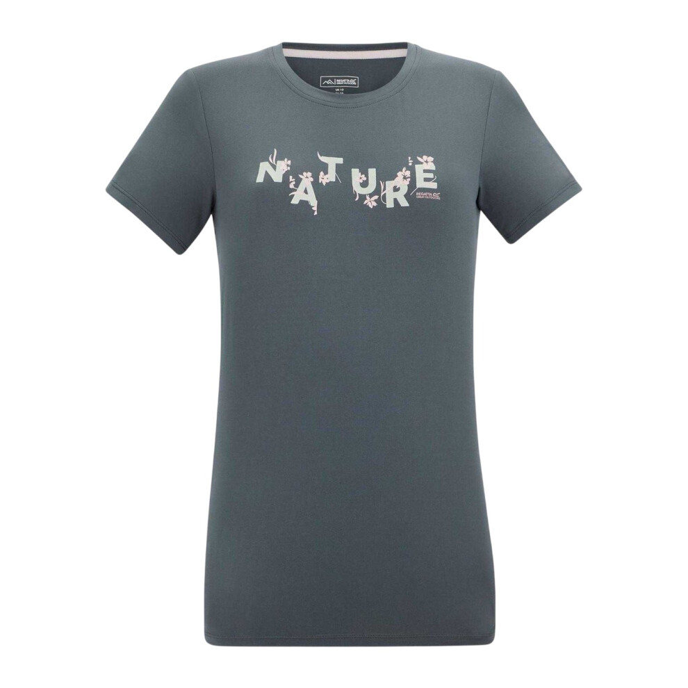 Regatta (8 Uk, Dark Storm) Womens/Ladies Fingal Graphic Print Walking T-Shirt