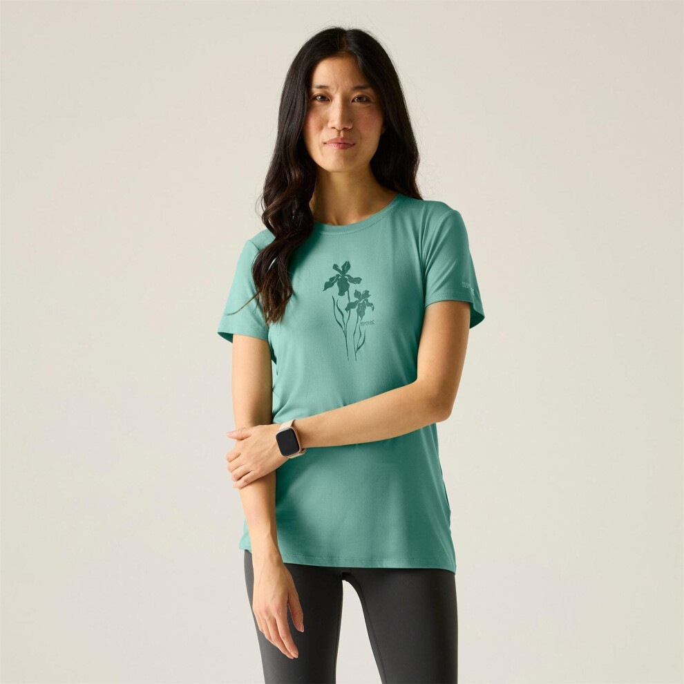 Regatta (14 Uk, Ivy Moss) Womens/Ladies Fingal Graphic Print Walking T-Shirt