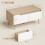 Homcom Mesa de Centro Marrón 100 x 50 x 46 cm 6