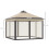 Outsunny Carpa Plegable Beige 330 x 330 x 290 cm 6