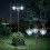 Outsunny Farol de Jardín Negro 60 x 55 x 189 cm 3