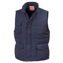 (S, Navy Blue) Result Mens Mid-Weight Bodywarmer Showerproof Windproof Jacket