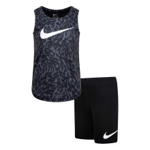 (4-5 Years, Black) Nike Childrens/Kids Veneer Animal Print Top & Shorts Set