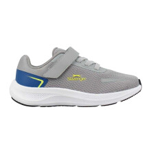 (11 UK Child, Grey/Lime) Slazenger Childrens/Kids Assent Trainers