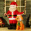 Outsunny Papá Noel Inflable Multicolor 117 x 80 x 157 cm 2