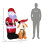 Outsunny Papá Noel Inflable Multicolor 117 x 80 x 157 cm 3