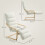 Homcom Sillón de Salón Beige 67 x 114 x 105 cm 6