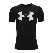 (13 Years, Black/White) Under Armour Boys Tech Big Logo Loose T-Shirt
